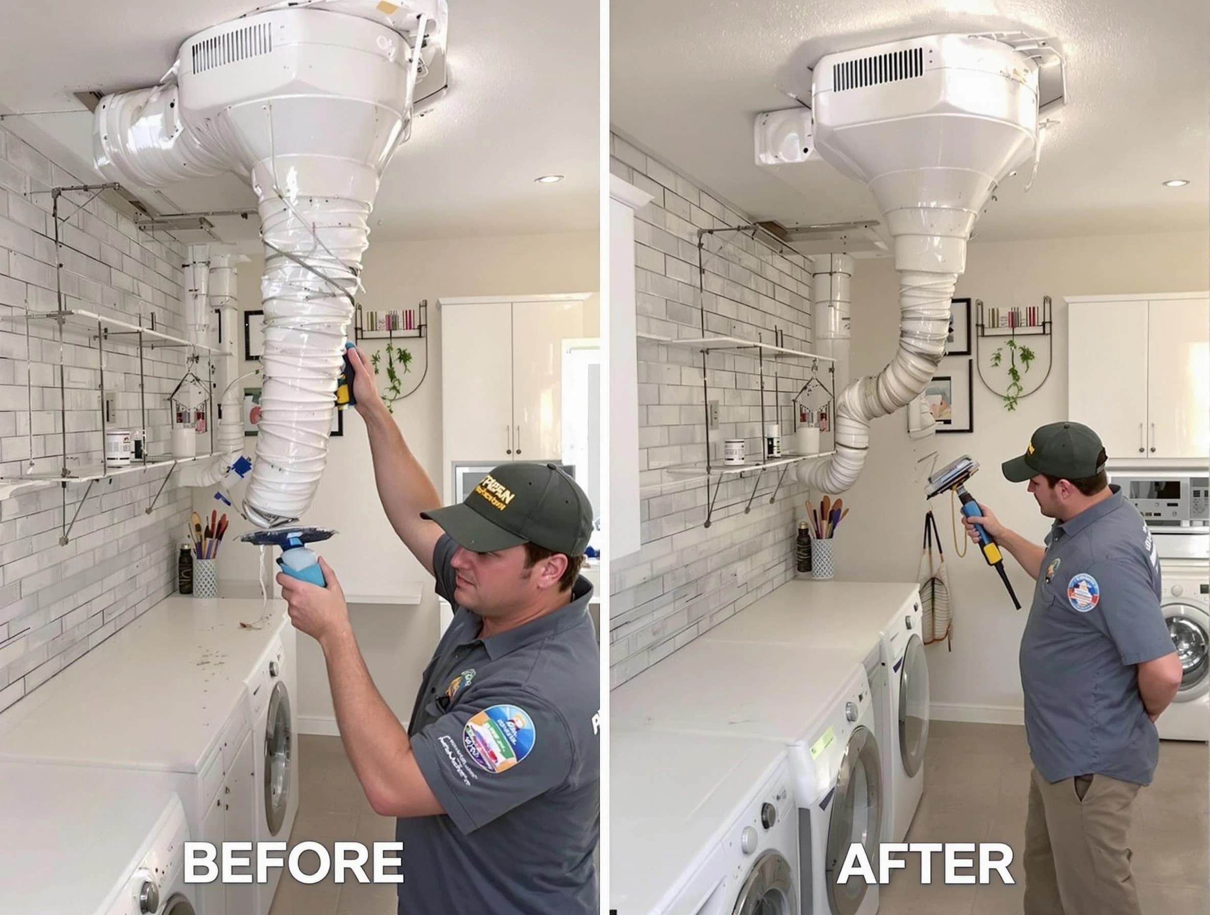 Professional dryer exhaust vent cleaning by Plain City Dryer Vent Cleaning in Plain City