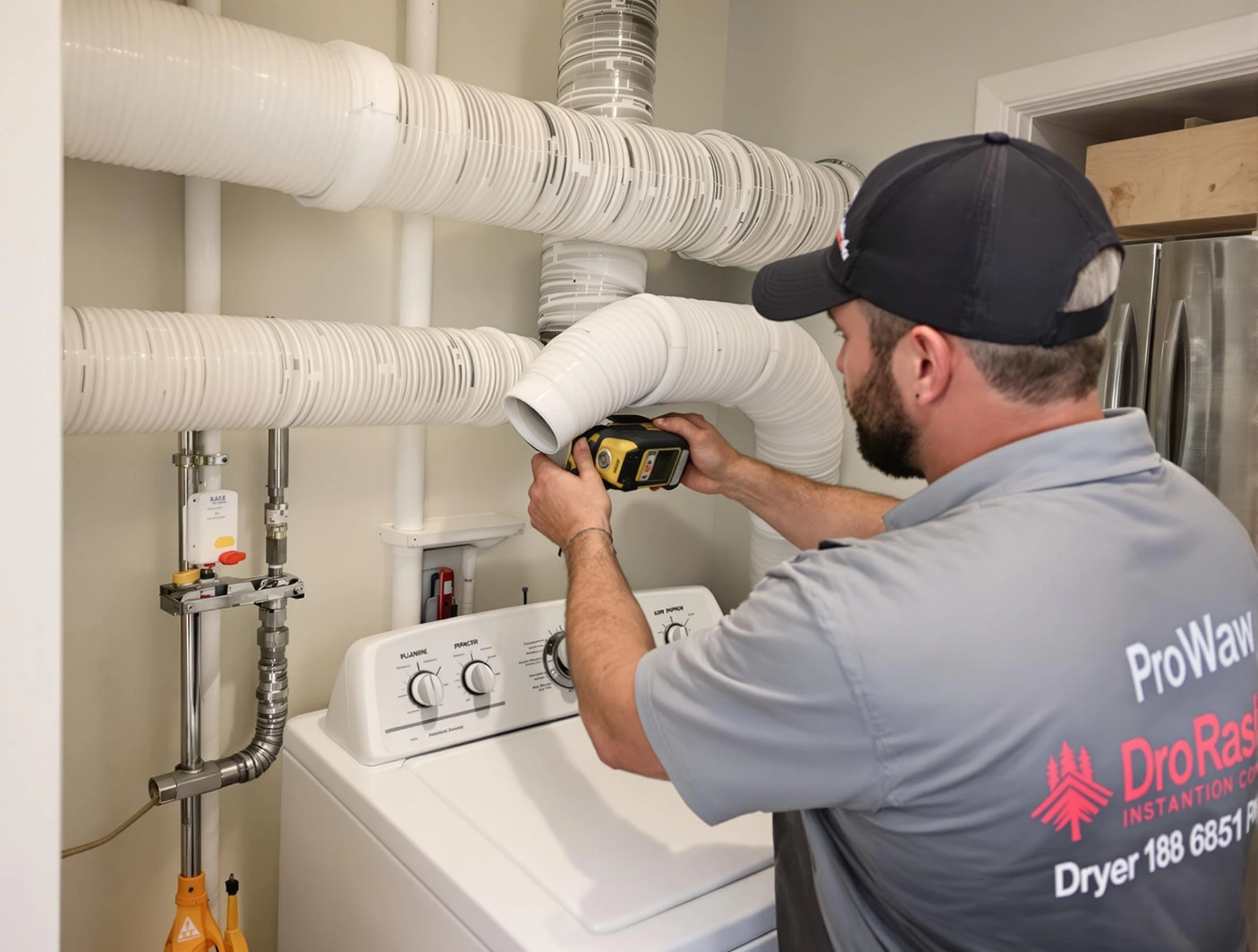 Professional dryer vent hose installation by Plain City Dryer Vent Cleaning in Plain City